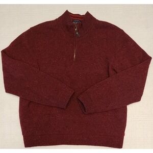 Bobby Jones XL Pullover Golf Sweatshirt Mens 80% Lambswool Quarter Zip